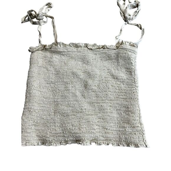 REFORMATION Pina Sleeveless Silk Top Cream Beige sz Small - Picture 7 of 12